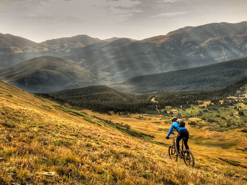 Mountain biking near Breckenridge