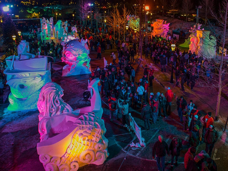 Snow Sculptures in Breckenridge