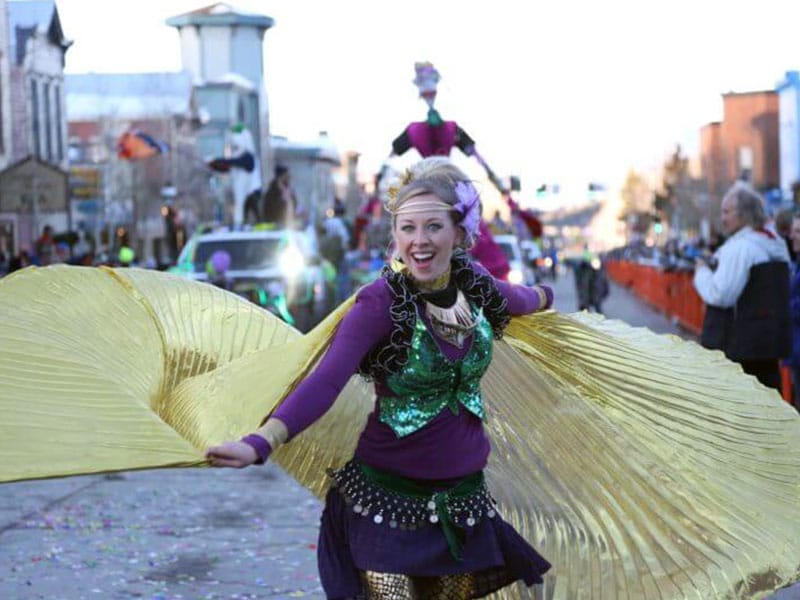 Mardi Gras celebration in Breckenridge