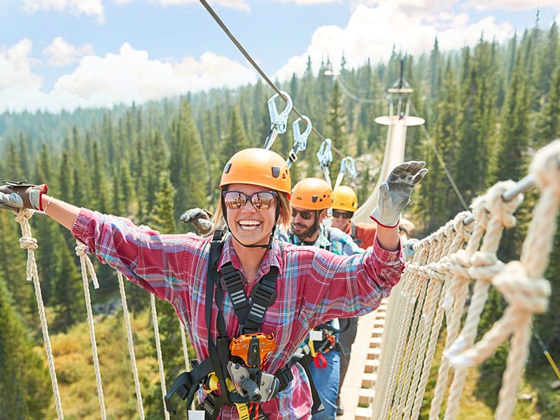 Ropes course at Breckenridge