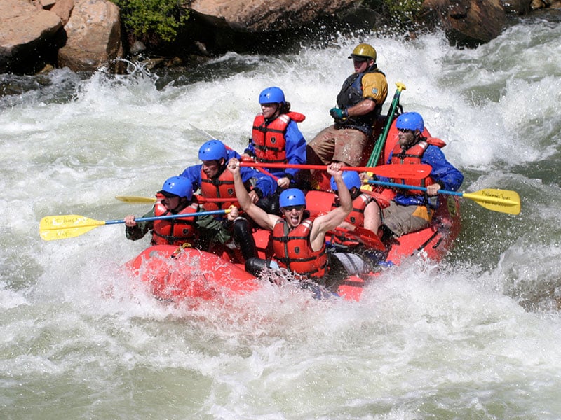 Group rafting