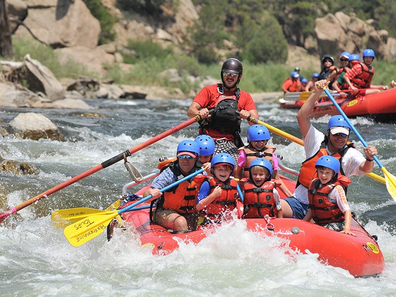 Group rafting